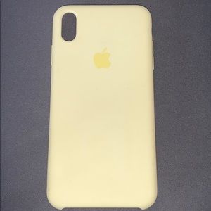 iPhone XS Max Apple Silicone Case Pale Yellow